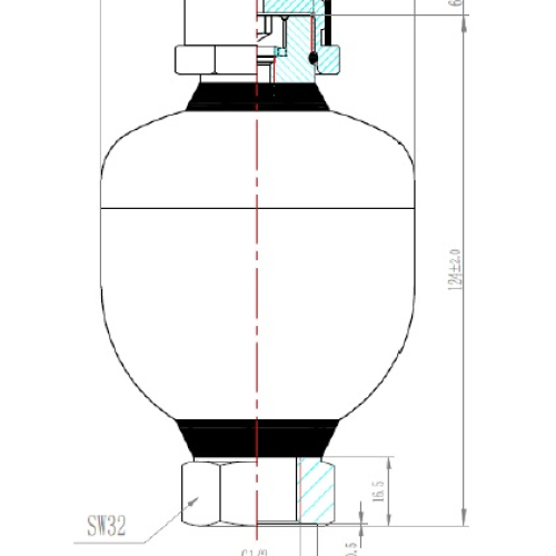 Гидроаккумулятор ПГА HDM DA250/W-0,16 G1/C H-250-G-100