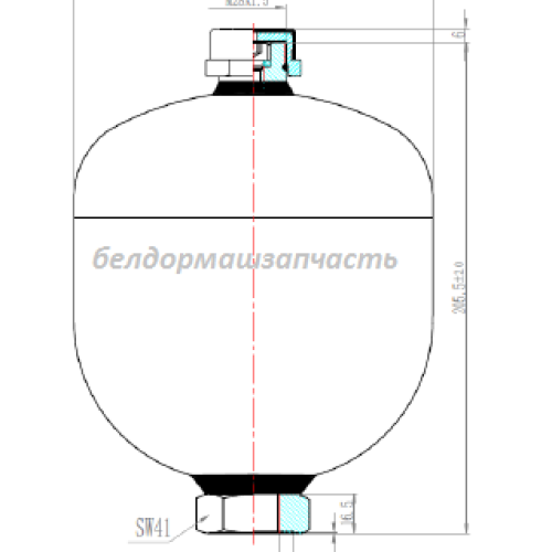 Гидроаккумулятор (ПГА) HDM DA210/W-1,4 G1/C H-210-G-100-12