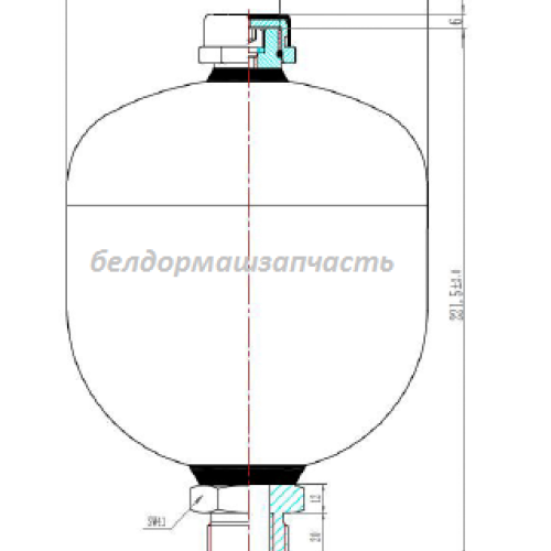 Гидроаккумулятор (ПГА) HDM DA210/W-1,4 G1/C H-210-GM-100