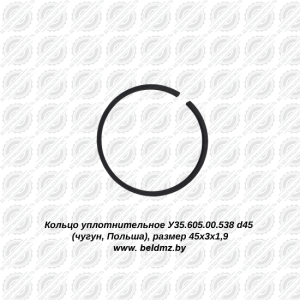 Кольцо уплотнительное У35.605.00.538 d45 (чугун)